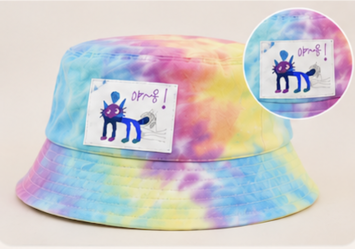 Custom bucket hat keepsake from landscape artwork