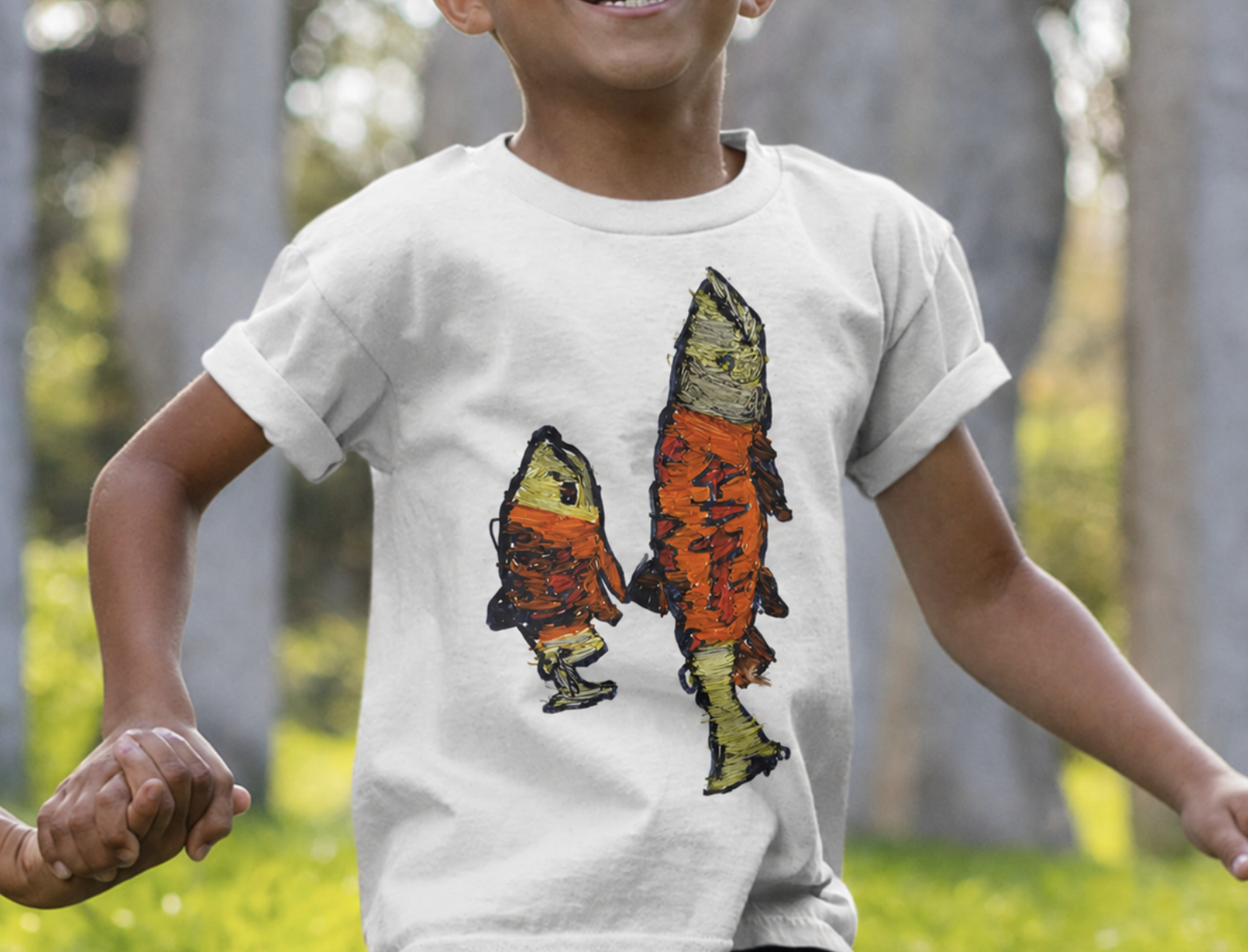 Custom T-shirt keepsake from underwater artwork