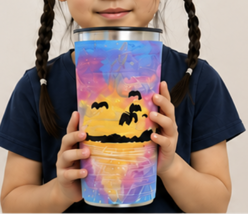 Custom tumbler design detail from Joomchi artwork